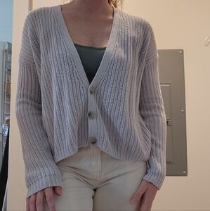 Old Navy Cream Button-Up Cardigan